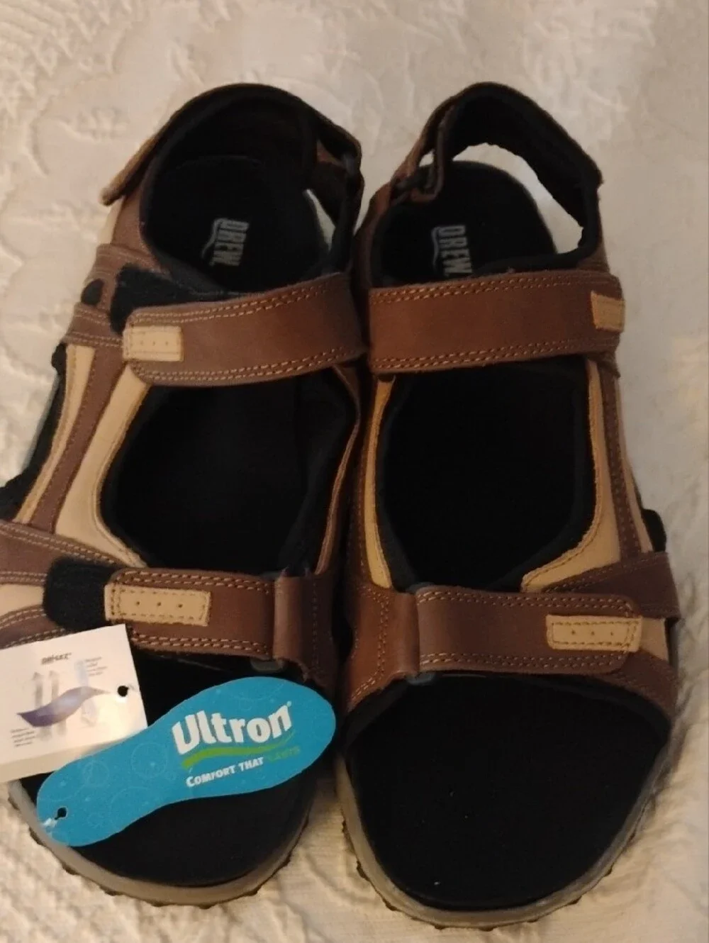 DREW Mens Warren Sandals - Size 13 4W